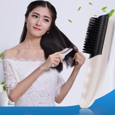 China Home Electric Ceramic Hair Growth Brush Straightener Massage Red Light Hair Straightener Comb for sale