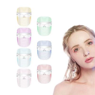 China Skin Tightening Acne Wrinkle LED Mask Photon Therapy Beauty Mask 7 Colors Photon LED Mask Anti Electric Facial Skin Rejuvenation for sale