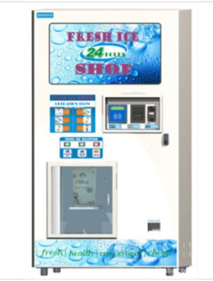 China Outdoor Healthy Water And Ice Vending Machines Touch Screen Energy Efficient for sale