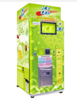 China Free Market Ice Vendor Machine Cube Ice Making With Auto Bagging System for sale