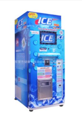 China Restaurant Commercial Ice Vending Machine Charged By Coin / Note CE Approval for sale