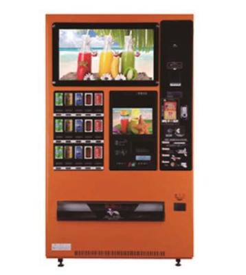 China Orange Snack Drink Beverage Vending Machine Debit / Credit Card / IC card Pay for sale