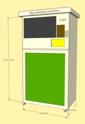 China Egg Vending Machine With Elevator 21.50 inch Touch Ads Screen Suitable for Farm, Market , Apartment for sale