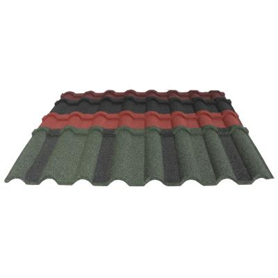 China JZROOF 0.45mm thickness modern color stone coated metal roof tiles aluzinc roofing sheets in Nigeria roof tile for villa building for sale