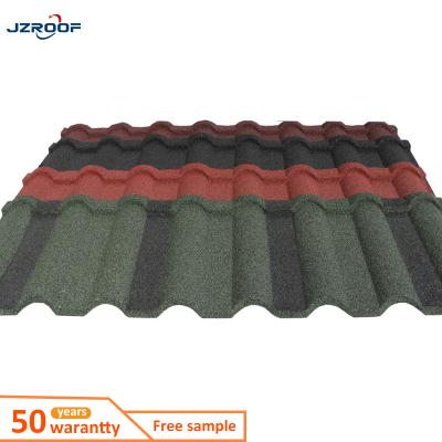 China South Africa Zinc Aluminum Sheet Roofing Tiles Modern Clay Red Roof Milani Tiles / Colored Stone Granules for sale