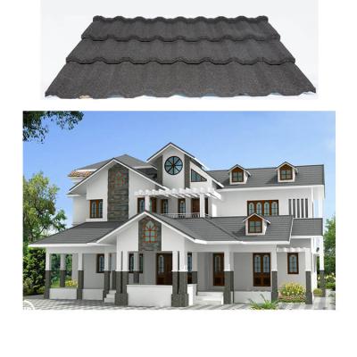 China Modern weather resistance metal tile roof shingle metalroofing manufacturer for home bar for sale