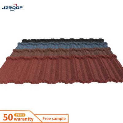 China Waterproof 20 Years Manufacturer Classic Tile Colored Stone Metal Tiles Galvanized Steel Sheet Wholesale Roof Tiles for sale