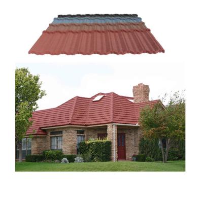 China Modern Transitional Colored Stone Coated Zinc Metal Roof Tiles Sheets For Dining Room for sale