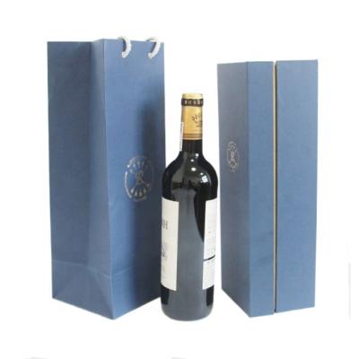 China Handmade Porcelain Wine Gift Box Custom Paper Red Wine Packaging Magnetic Paper Box for sale