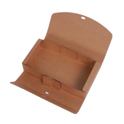 China Handmade Advanced Customized Logo Printed Kraft Folding Paper Boxes Brown Color Recycled Gift Packaging Box for sale