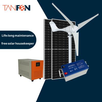 China 3000W Wind Generator Hybrid Solar Panel System For Home Use WSH5KW for sale