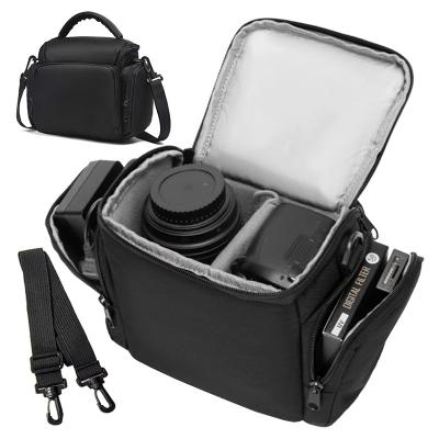 China OEM Soft Single Shoulder Cross - Waterproof Black Compact Body Camera Filter Camera Bag Basics Holster Camera Case for sale