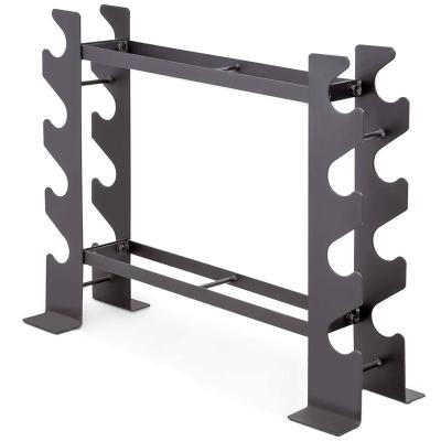 China Creative High Quality Two Tier Gym Dumbbell Rack Vertical Dumbbell Placement Fixed Rack JH140 for sale