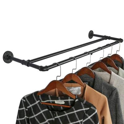 China Modern Simple Nordic Style Wall Mounted Black Coat Rack for sale