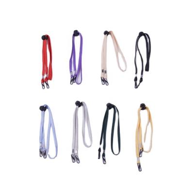 China Mask Fashion High Quality Soft Polyester Material Neck Strap Woven Face Mask Lanyards For Women for sale