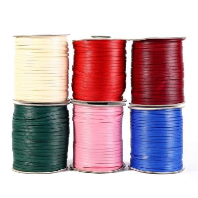 China Custom Made Flat Waxed Korean Waxed Braid Thread 1mm Cord Polyester Viable In Various Colors Wholesale Price for sale