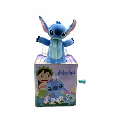 China New Design Cute Musical Tin Box Hot Sale Hand Crank Music Box for sale