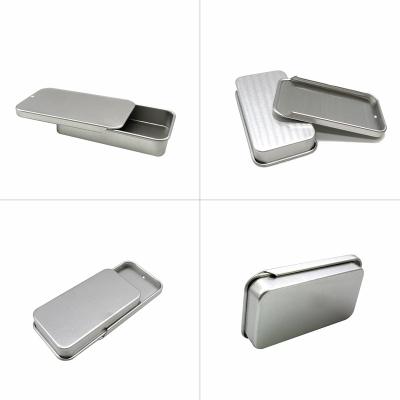 China Recyclable Factory Custom Slide Top Tins Aluminum Tin Hight Quality Slide Tin Box for sale