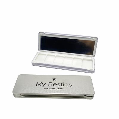 China Recyclable Custom Eyeshadow Palette Tin Box With Mirror OEM Eyeshadow Palette Tin Box Factory for sale