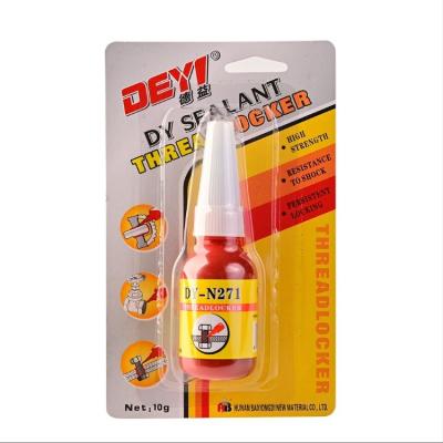 China Liquid Glue For High Temperature Red Small Bottle Pipe Sealant Thread Locking Adhesive for sale