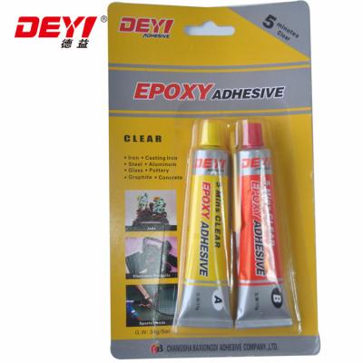 China 10000-15000 Cps/25C 5 Minutes Transparent AB Glue Epoxy Resin Adhesive For Fast Curing for sale