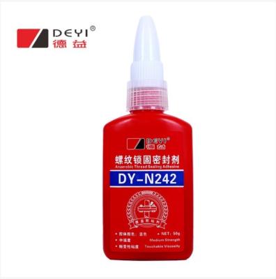 China Construction Machinery Red Threadlocker Anaerobic Adhesive For Sealing Screw And Nut for sale