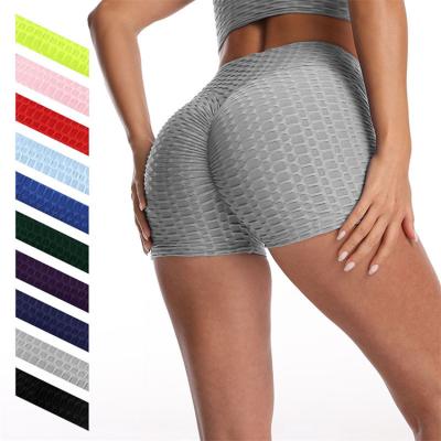 China Breathable High Waist Yoga Shorts Women's Seamless Sports Tights Yoga Pants Booty Butt Gym Shorts Crack! crack! for sale