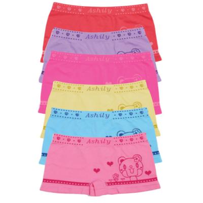 China Seamless Cute Seamless Boxer Shorts Girls Underwear Preteen Kids Panty Pattern for sale