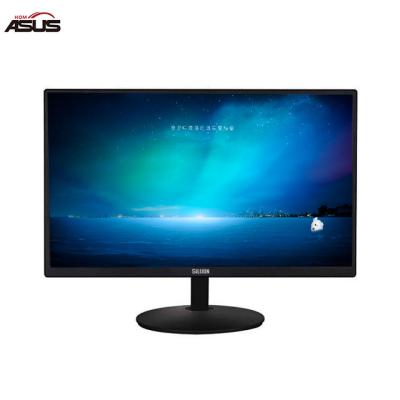 China Business Office Matte Black Round Uncurved Base Led Computer 24 Inch Monitor for sale