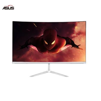 China Large Black White Curved PC Gaming Led 75hz 24 Inch Monitor For Computer Screen for sale