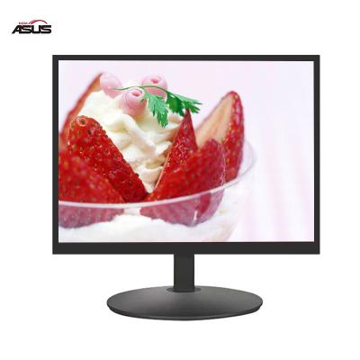 China Business Black Non Curved Desktop Computer 60hz Led Monitor PC 17 Inch Monitors for sale