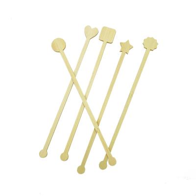 China Custom Logo Wooden Promotional Disposable Disposable /Bamboo Stir Sticks Espresso Milk Cocktail Tea Coffee Stirrer for sale