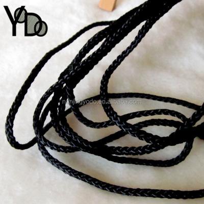 China YQ-RY64 Black Rope Industry Durable High Quality Strong Use 8 Strand Nylon Rope for sale