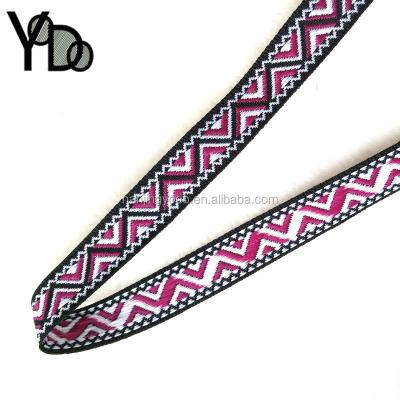 China YQ-WJ32 China Sustainable Supplier Jacquard Ethnic Strap Webbing For Cross - Body for sale