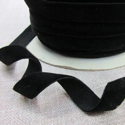 China YQ-WV11 Sustainable Professional Supplies 1cm Velvet Elastic Strap For Underwear for sale