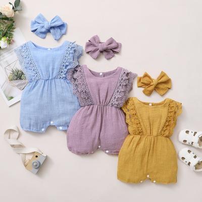 China Casual Newborn Breathable Comfy Sleeveless Overalls Toddler Kids Summer Babies Romper for sale