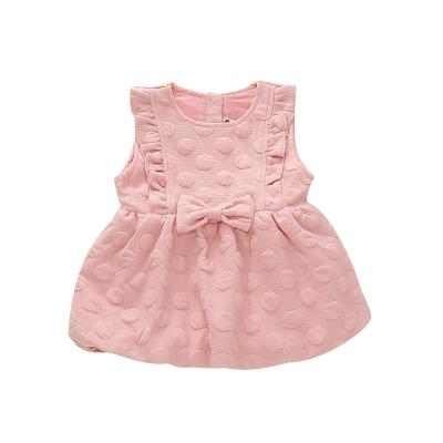 China Supplier Loveky Pink Casual Bow Manufacturer Fashion Cute Baby Dress for sale