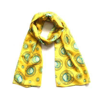 China Custom Authority Slime Fashion Income Ghana Lady Scarf With Low MOQ for sale