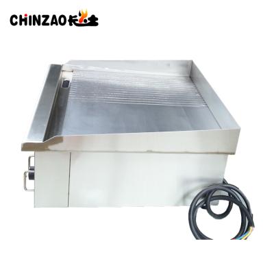 China Iron Hotel Using Flat Fluted Half Griddle Half Griddle 220v for sale