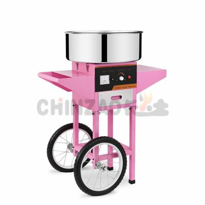 China Commercial Catering Wheels Cotton Candy Floss Machine Commercial Snacks Machine for sale