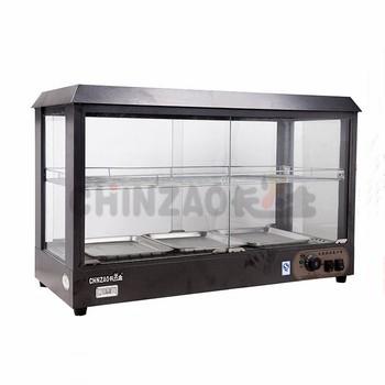 China Iron With Black Painting Electric Snack Warmer Display Showcase With Glass Cover for sale