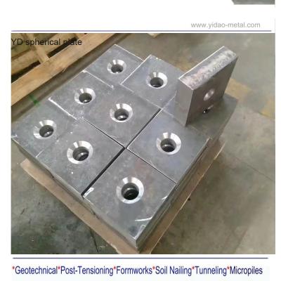 China Steel construction anchor plate for steel bar /placa de sujecion screw thread for sale