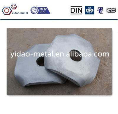 China Office Building Bearing Plate / Anchor Plate For Rock Bolt , Concrete Anchor Plates for sale