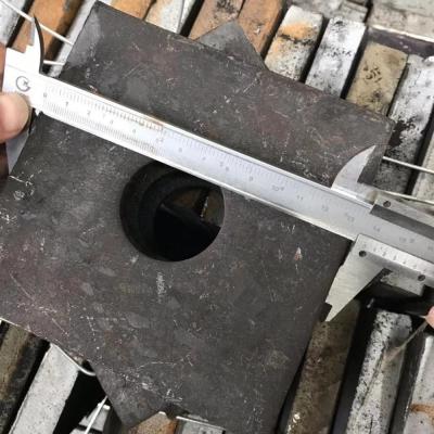 China Q235 Anchor Plate Square 55 Degree For Wire Bar for sale