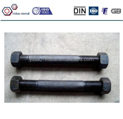 China high tensile stud bolts, earth stud bolt, stud bolt m20 M6-M64 for sale