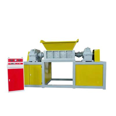 China Machinery Repairs Workshop Double Axis Recycling Chunk Foam Box Bottle Cardboard Cardboard Car Tire Plastic Shredder for sale