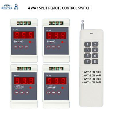 China 4-way 3000m one drag multi-way split switch / remote control / timing remote control panel HK-Y1-220X 88*55*44mm for sale