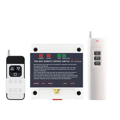 China The signal can penetrate the wall switch / with roller greenhouse switch greenhouse forward and reverse wireless remote control 92*97*58mm remote control motor interface 220V shutter for sale