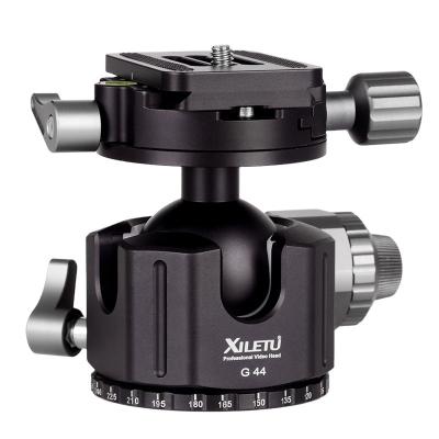 China Professional XILETU G44 Alloy Tripod Ball Aluminum Head With Panoramic Liquid 360 Rotation For Camera for sale