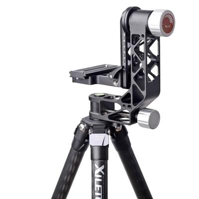 China Professional Aluminum Alloy XILETU XGH-2 Carbon Fiber Lightweight Tripod Gimbal Main Stabilizer for Lens Photography Bird for sale